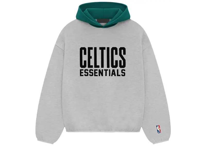 Fear of God Essentials x NBA Celtics Hoodie Light Heather