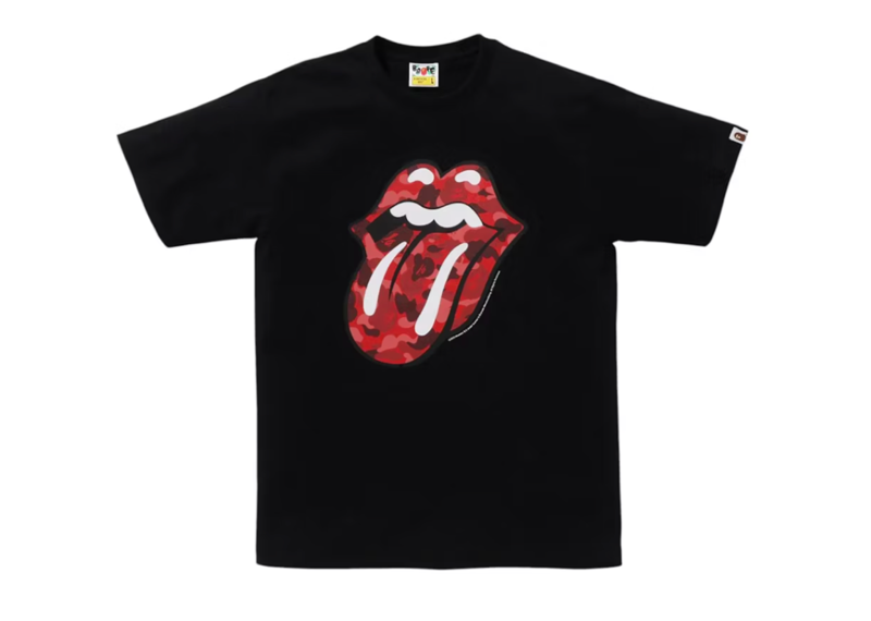 BAPE x Rolling Stones Tee Black