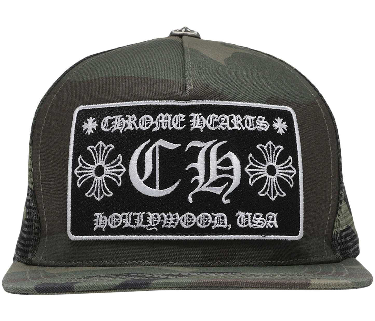 Chrome Hearts CH Hollywood Trucker Hat Camo