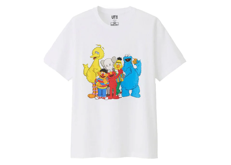 Kaws x Uniqlo Sesame Street group 2 tee
