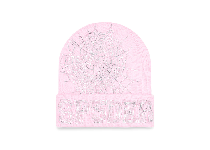 Sp5der Web Beanie Pink