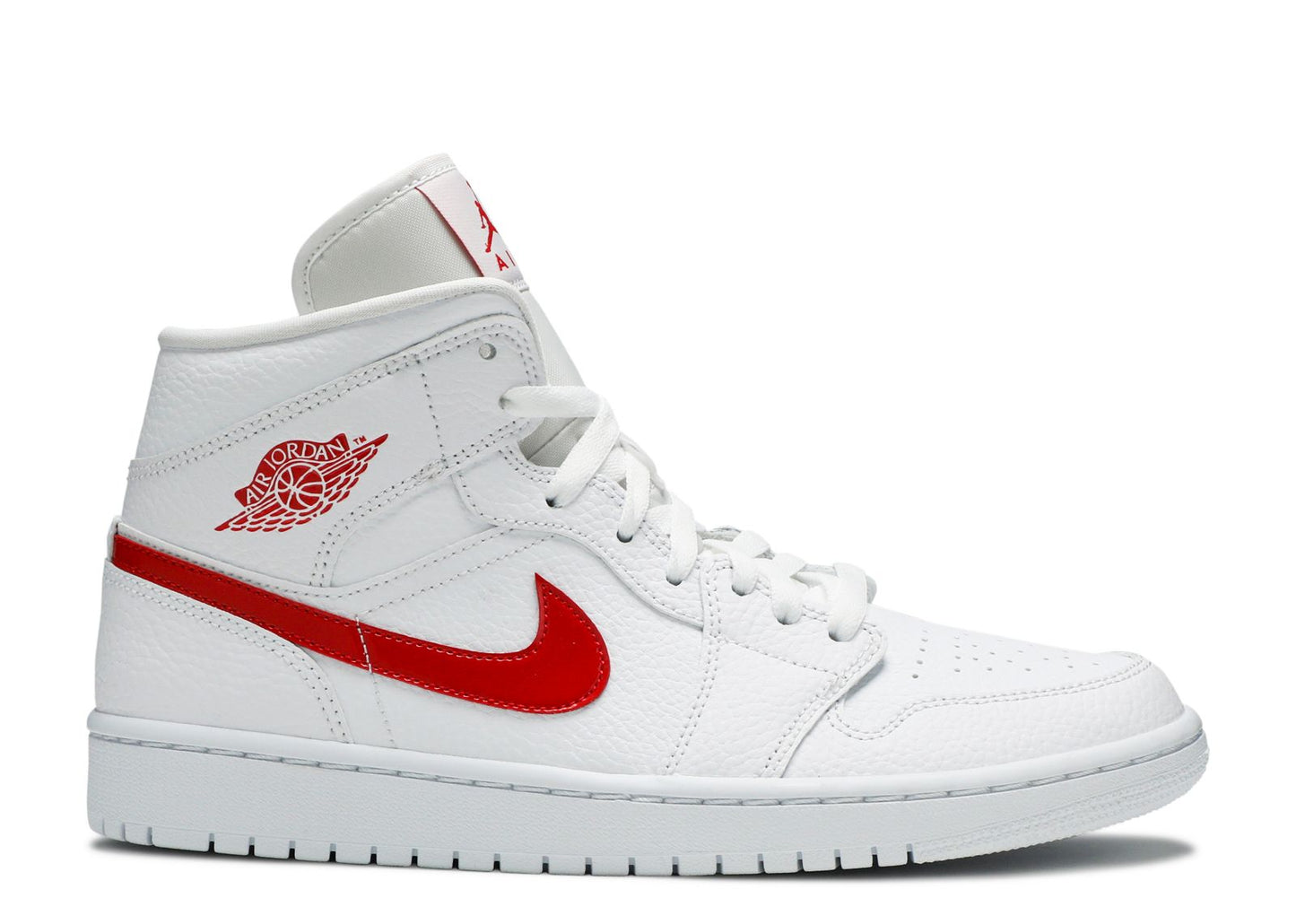 Wmns Air Jordan 1 Mid White University Red