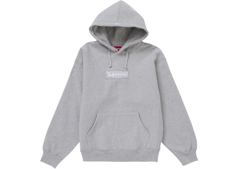Supreme Box Logo Hooded Sweatshirt Sweatshirt (FW24 Heather Grey