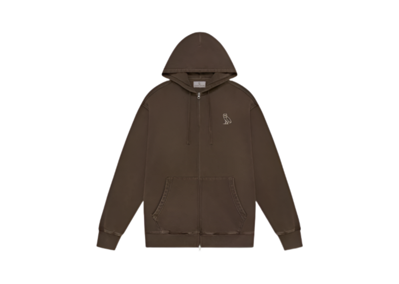 OVO MUSKOKA GARMENT DYED FULL-ZIP HOODIE