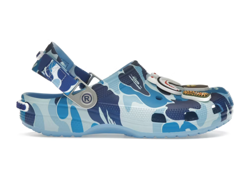 Crocs Classic Clog A Bathing Ape ABC Camo Blue