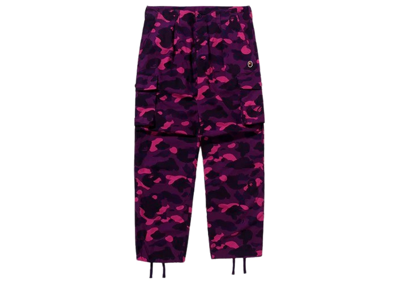 BAPE Color Camo 6 Pocket Pants Purple