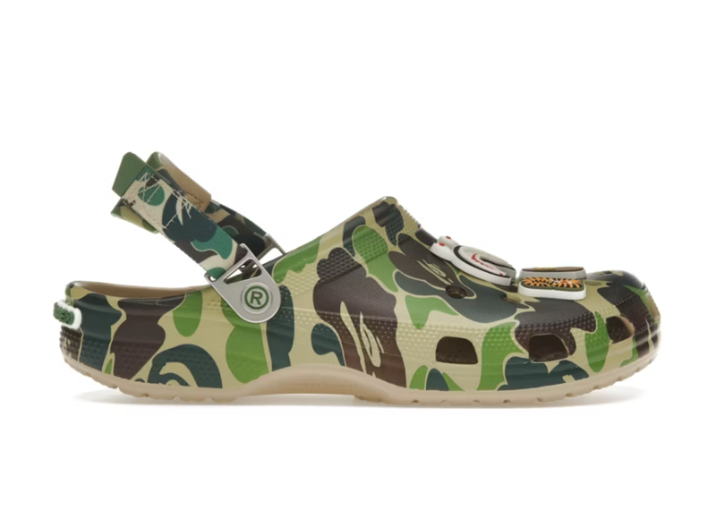 Crocs Classic Clog A Bathing Ape ABC Camo Green