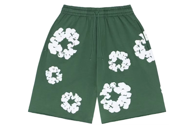 Denim Tears The Cotton Wreath Shorts Green