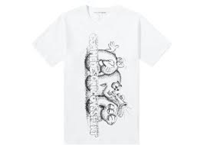 CDG Shirt x KAWS T-shirt black white