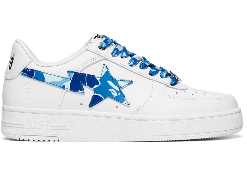 A Bathing Ape Bape Sta Low ABC Camo White Blue (2025)