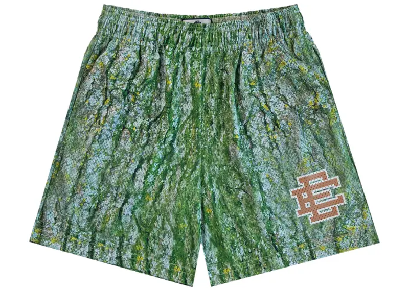 Eric Emanuel Shorts Bark Green Orange