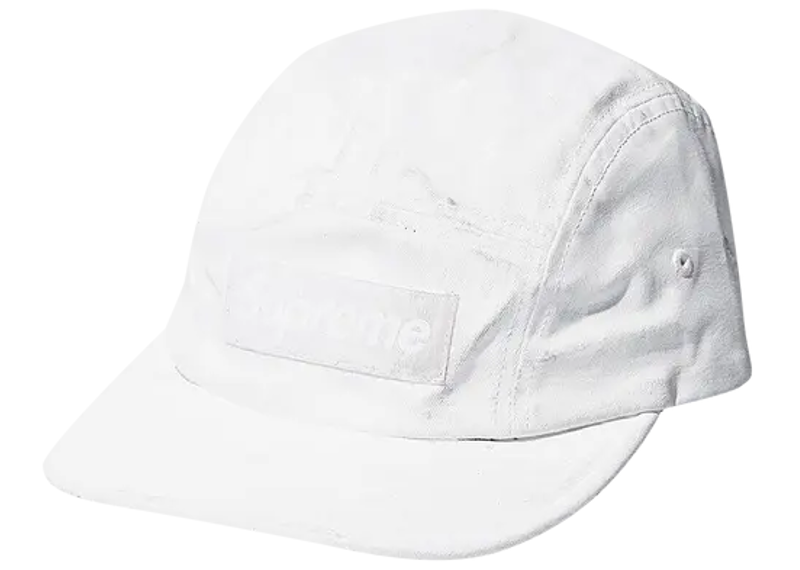 Supreme x MM6 Maison Margiela Painted Camp Cap White