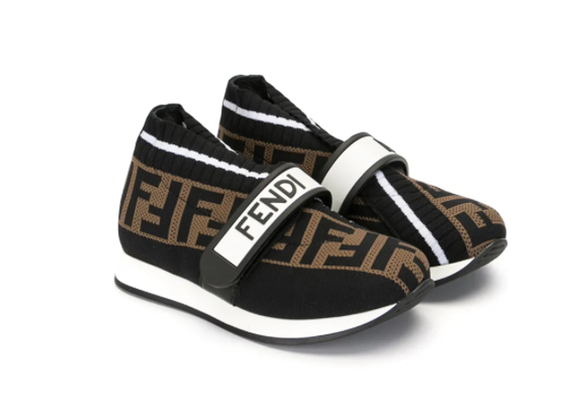 Fendi Kids Love Strap Sneakers