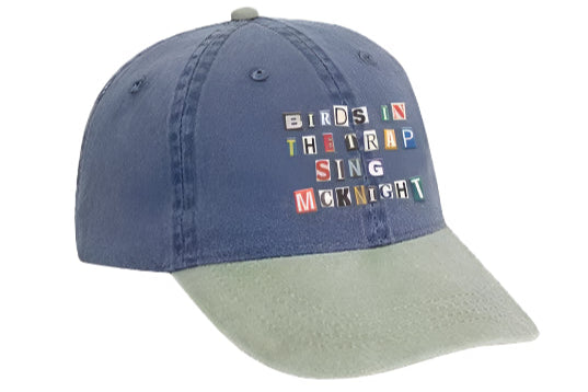 Travis Scott Birds In The Trap Sing Mcknight Washed Denim Hat Limited Fashion