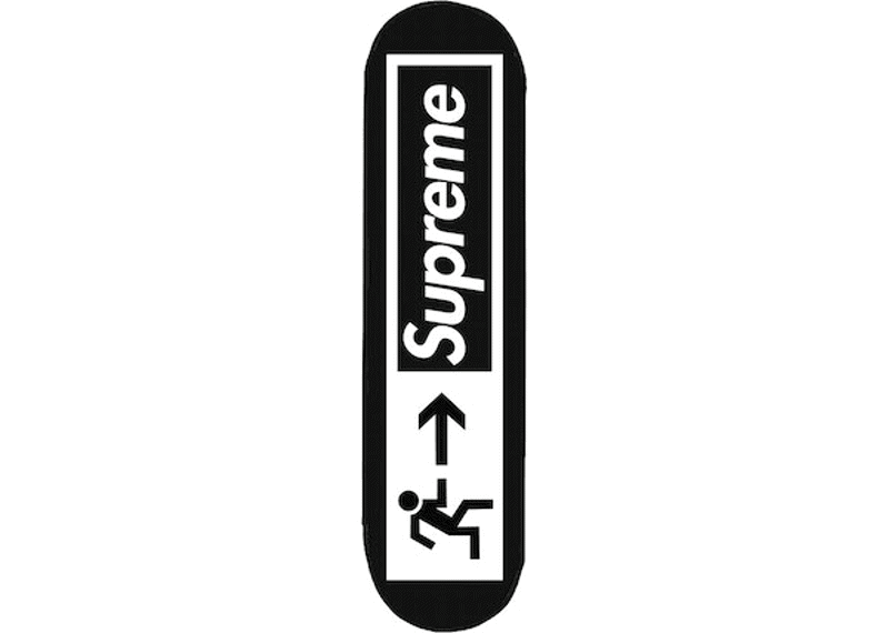 Supreme exit skateboard black