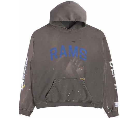 Gallery Dept. LA Rams 90s Vintage Hoodie Washed Black