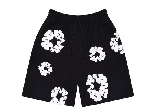 Denim Tears The Cotton Wreath Shorts 'Black'