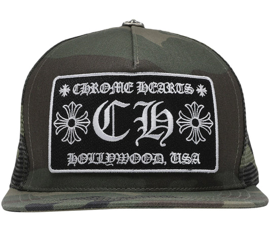 Chrome Hearts CH Hollywood Trucker Hat Camo