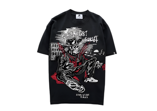 Warren Lotas One Last Sunset Tee Monochrome Black
