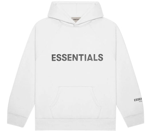 Fear of God Essentials Pullover Hoodie Applique Logo White
