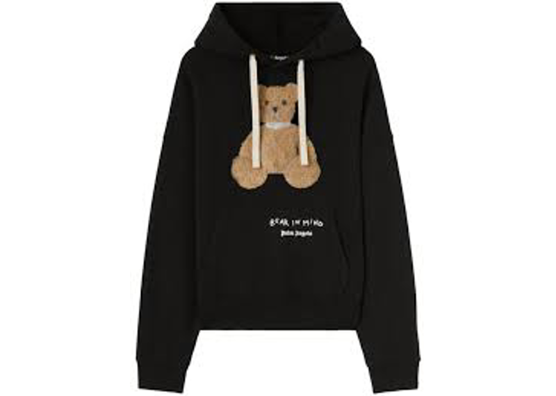 Palm Angels Bear In Mind Hoodie Black