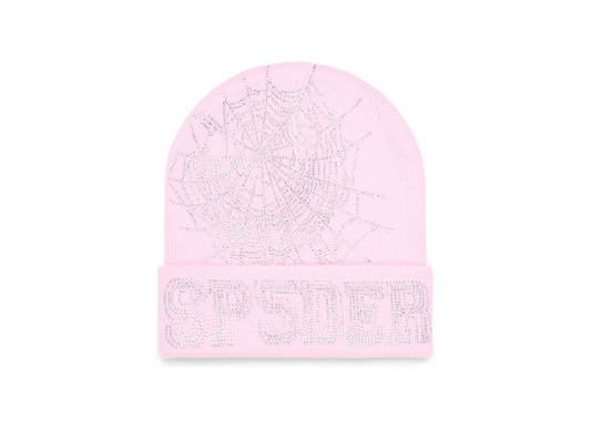 Sp5der Web Beanie Pink