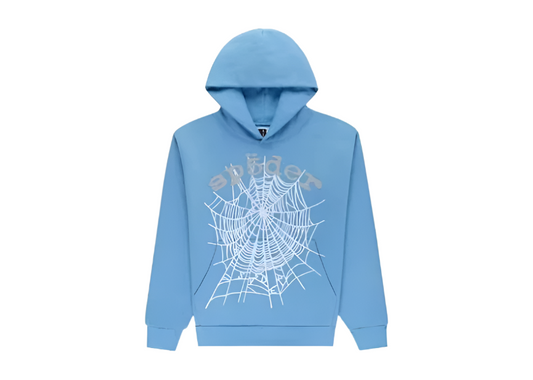 Sp5der Dusty Blue OG Web V2 Hoodie