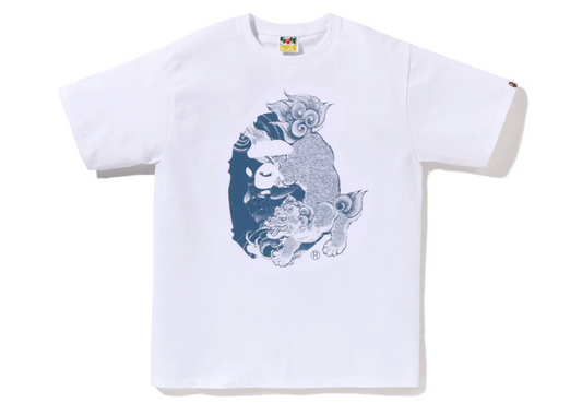 A BATHING APE 2024 Japanese Tattoo Big Ape Head Tee White