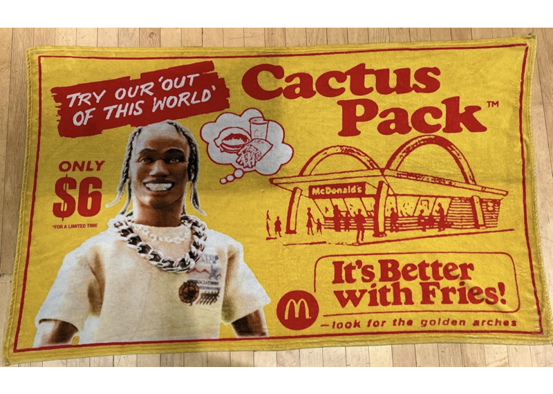 Travis Scott x McDonalds Cactus Pack Vintage Blanket