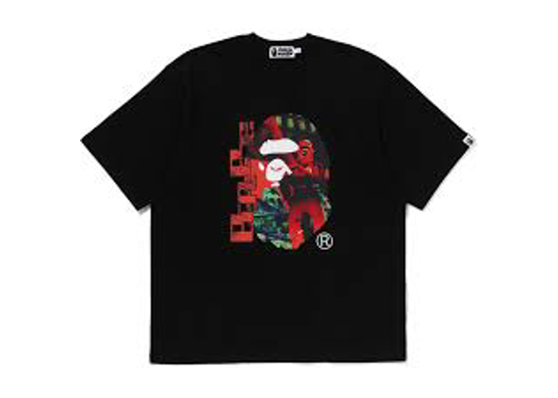 BAPE Head Graphic Tee Black