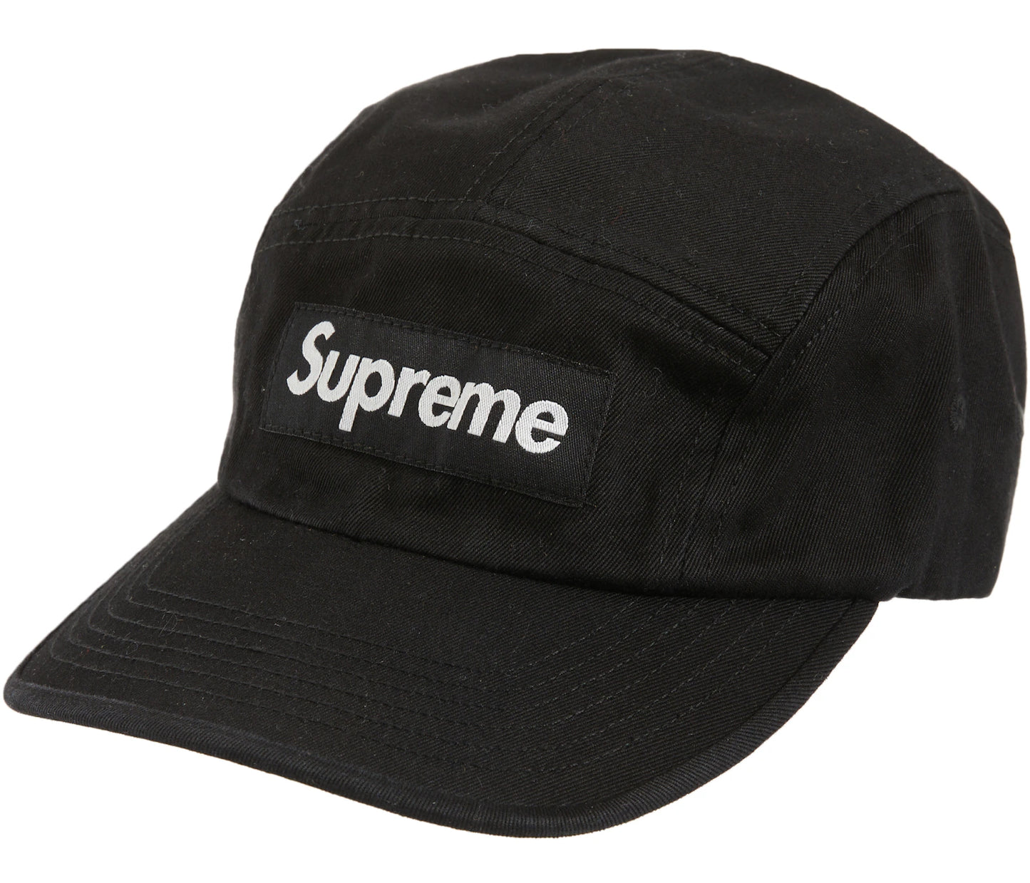 Supreme Washed Chino Twill Camp Cap (SS23) Black