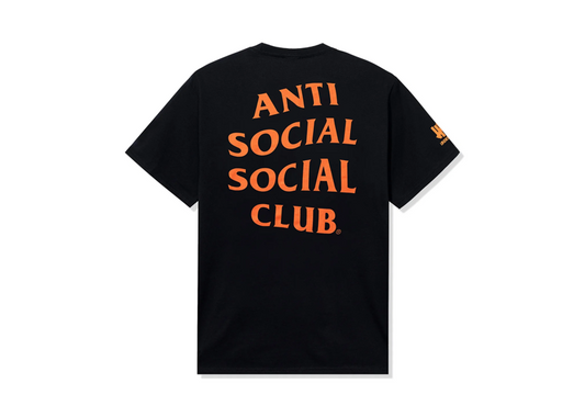 Anti social social club x Undefeated  Paranoid Tee - Black