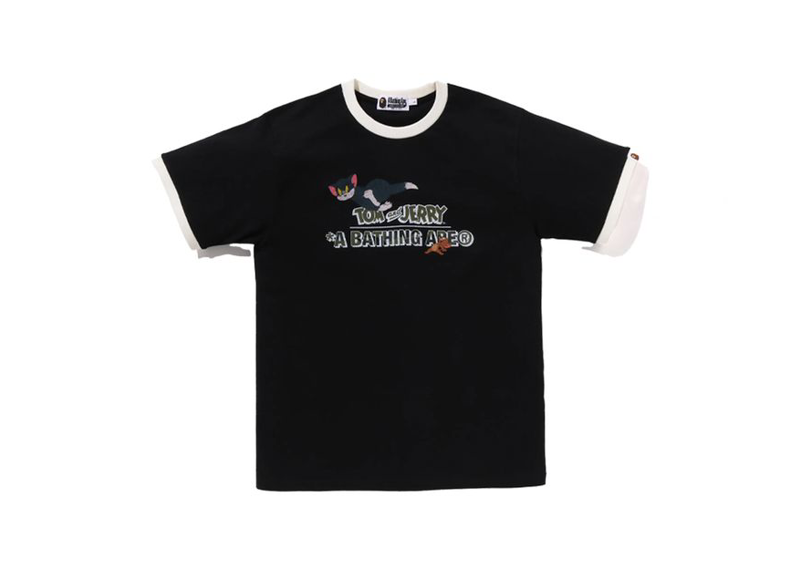 BAPE x Tom And Jerry 85th Ringer Tee Black