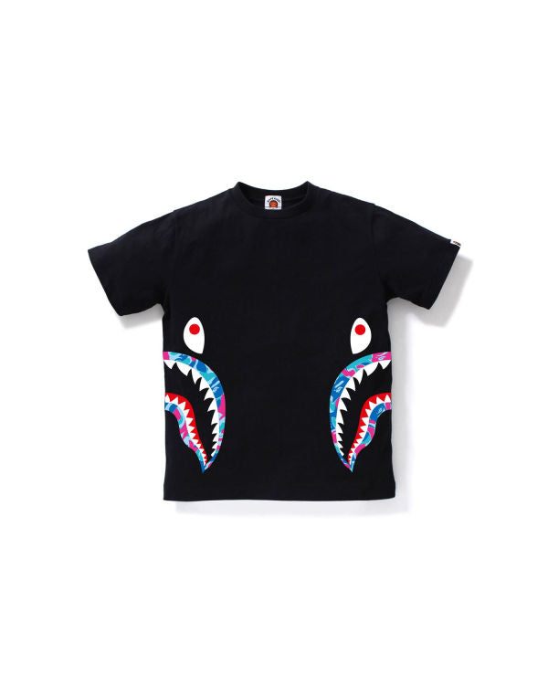BAPE MARBLE CAMO SIDE SHARK TEE
