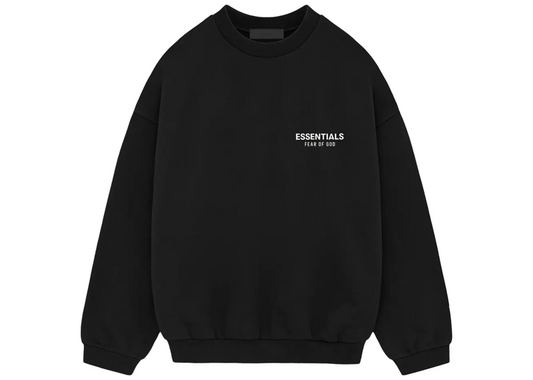 Fear of God Essentials Fleece Crewneck II Black
