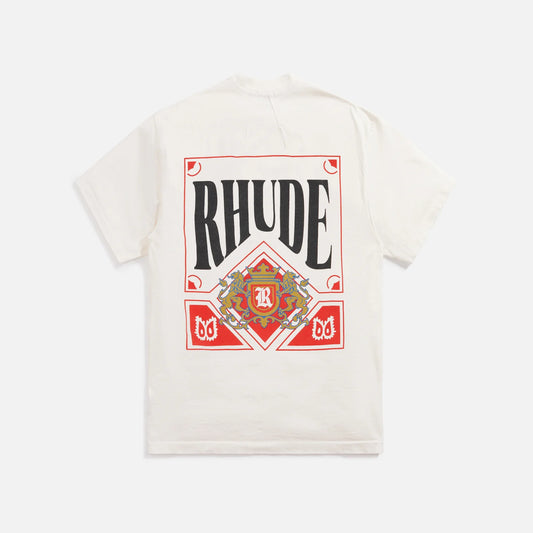 RHUDE CARD TEE RED