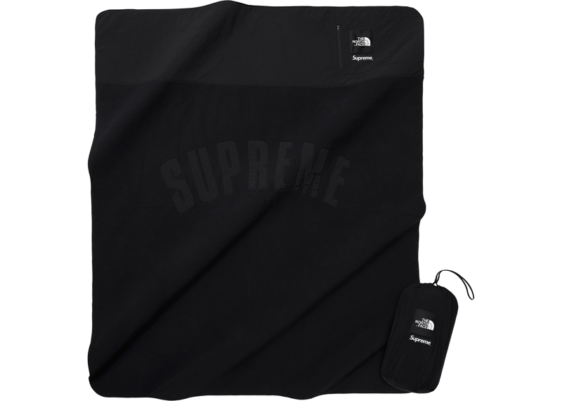 Supreme The North Face Arc Logo Denali Fleece Blanket Black