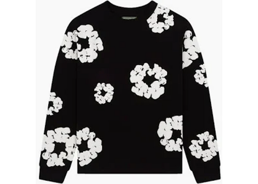 Denim Tears Cotton Wreath Long-sleeve Black