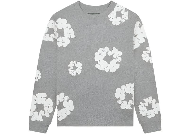 Denim Tears Cotton Wreath Long-sleeve Grey