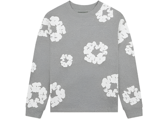 Denim Tears Cotton Wreath Long-sleeve Grey