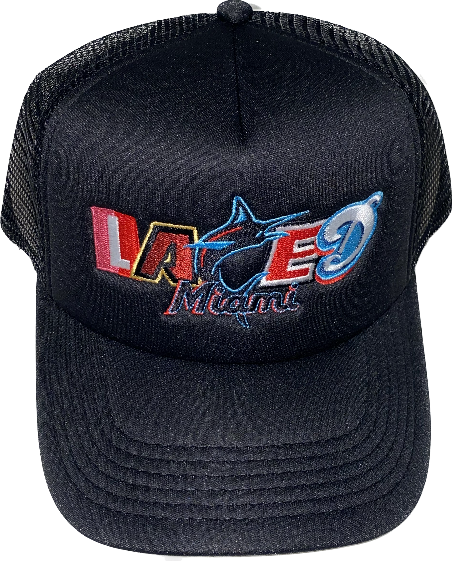 Laced 2023 Miami Dolphin Trucker Snapback Black