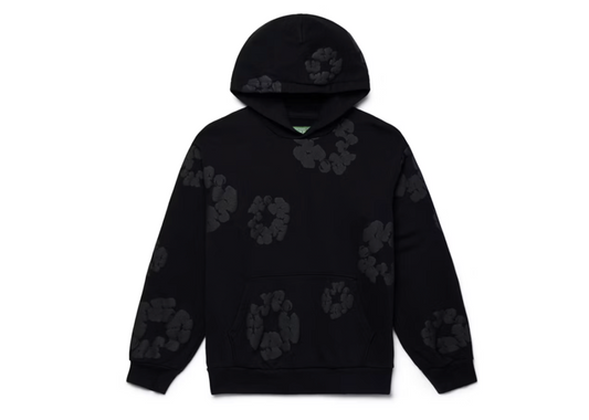 Denim Tears Cotton Wreath Hoodie Black Monochrome