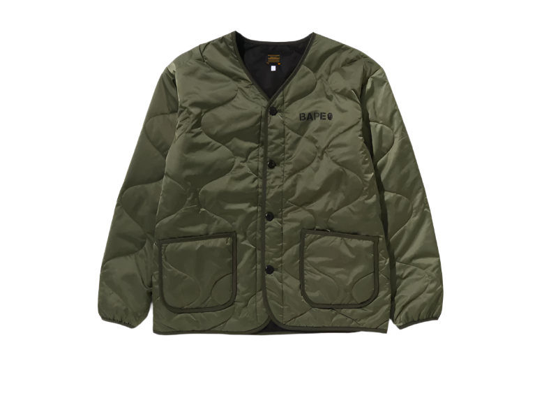 Bape 2024 Ape Shall Never Kill Ape Olive Green Linner Liner Jacket Olive green