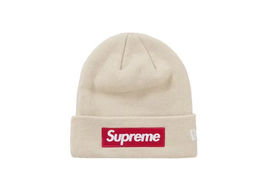 Supreme New Era Box Logo Beanie Stone (FW24)