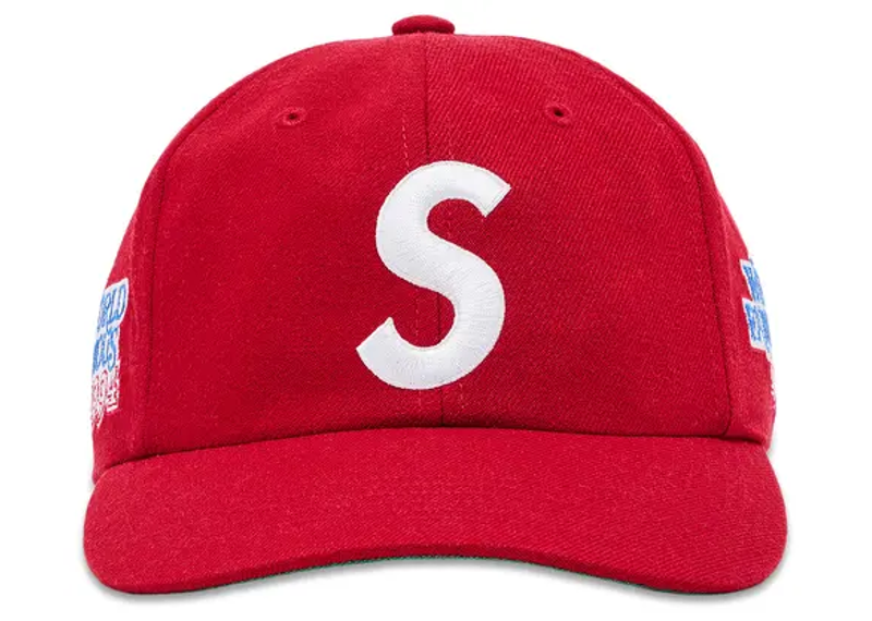 Supreme World Famous S Logo 6-Panel Red