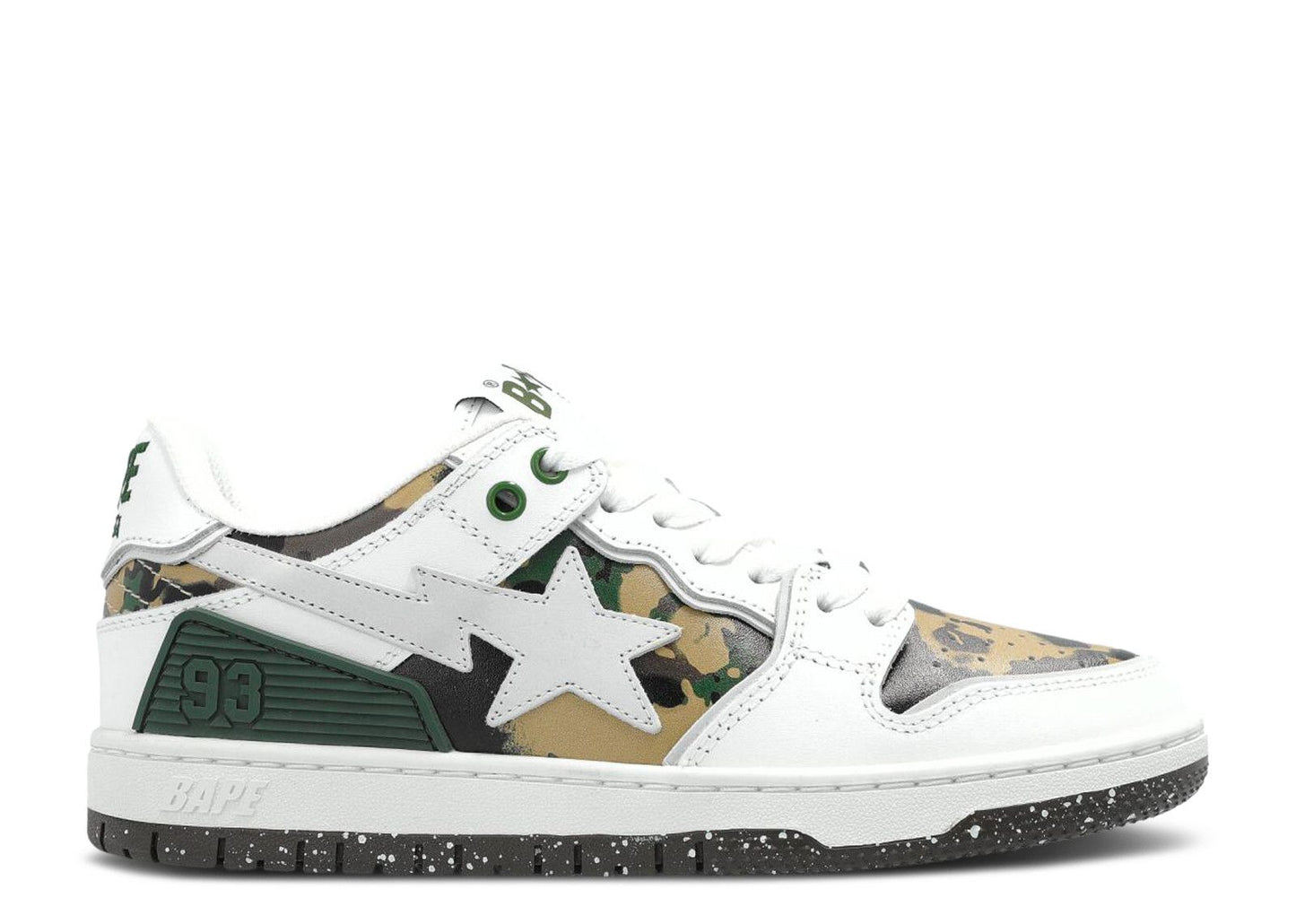 Sk8 Sta #2 M1 White Green Camo