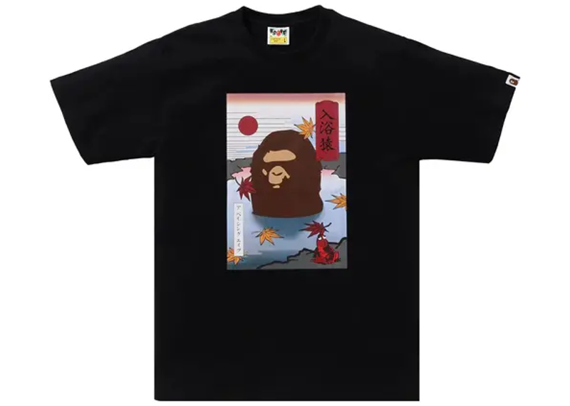 BAPE Japan Autumn A Bathing Ape Tee Black