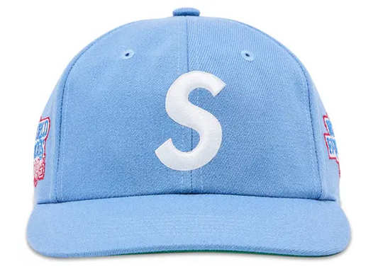 Supreme World Famous S Logo 6-Panel Light Blue