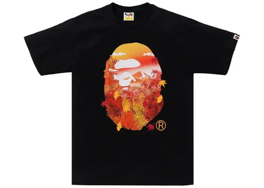 BAPE Japan Autumn Photo Ape Head Tee Black