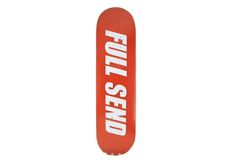 Full Send Skate Board Red